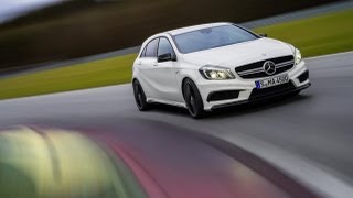 Mercedes A45 AMG  Track Test  Awesome Sound [upl. by Manolo]