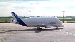 Airbus Beluga A300600 ST Takeoff Bremen [upl. by Nellda963]