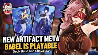 Is This Deck The NEW META Babel Reverse MeltVape Artifact Deck  Genshin TCG [upl. by Nanaek635]