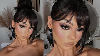 SMOKEY GLITTER GLAM MAKEUP TUTORIAL [upl. by Fritzsche989]