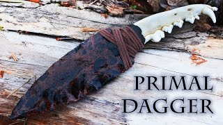 Making a Far Cry Primal Inspired Flint Knapped Stone Dagger with Jawbone Handle [upl. by Conners]