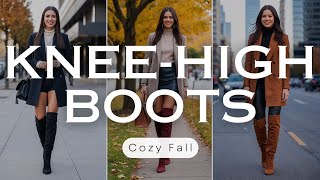 How to Wear KneeHigh Boots  Fall 20242025 Most Wearable Trends for Style amp Sophistication [upl. by Nauqas636]