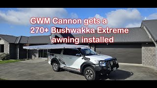 GWM Cannon get an extreme awning installed [upl. by Yedok470]