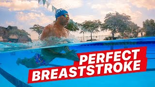 How to Swim Breaststroke with Perfect Technique [upl. by Anaehr860]