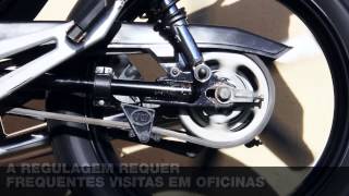 Tensor VS  TENSOR E GUIA PARA CORRENTE DE MOTOS [upl. by Milburr690]