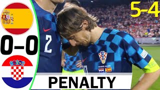 Spain vs Croatia 00  54   Goals and Penalty Shootout HIGHLIGHTS [upl. by Einapets]