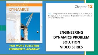 122  Rectilinear Kinematics Engineering Dynamics Hibbeler 14th Edition  Engineers Academy [upl. by Dermott]