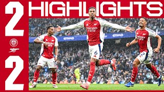 A HARDFOUGHT POINT IN MANCHESTER 👊  HIGHLIGHTS  Manchester City v Arsenal 22  Premier League [upl. by Holli]