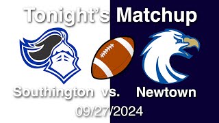 Southington Football vs Newtown 09272024 Part 1 [upl. by Triplett]