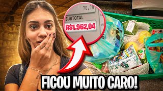 GASTEI DEMAIS NO MERCADO 😨 QUASE 2 MIL REAIS [upl. by Ifar]