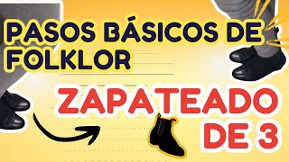 ✅Ep 2 ZAPATEADO DE 3  TUTORIAL  Cómo aprender a zapatear [upl. by Hitoshi]