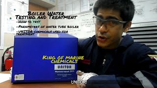 Boiler water Testing and Treatment The Unitor way By an engine cadet [upl. by Hewie]