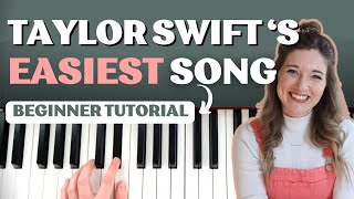 Champagne Problems by Taylor Swift EASY PIANO Tutorial [upl. by Lein777]