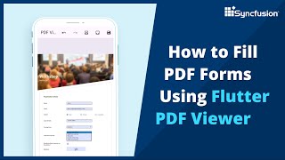 How to Fill PDF Forms Using Flutter PDF Viewer [upl. by Dalia]