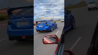 Exhaust and induction sound on Subaru STI EJ257  Xforce exhaust wrxsti xforce exhaust [upl. by Ecnerret]