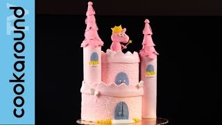 Torta castello con Peppa Pig Fatina  Pasta di zucchero [upl. by Mischa]