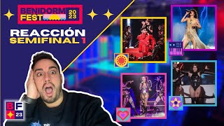 Benidorm Fest 2023 Semifinal 1  REACCION a las ACTUACIONES y FINALISTAS  EUROVISION SPAIN REACTION [upl. by Grochow]