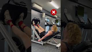 Forcefully Locking Your Knees In Leg Press [upl. by Assirral]