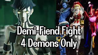 Hard DemiFiend Boss Battle 4 Demons Only  SMT V [upl. by Aiek]