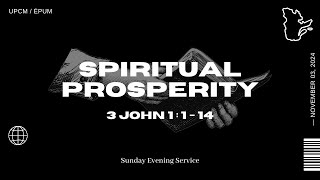 quotSpiritual Prosperityquot  Ptr Fidel Valenciano  Sunday November 03 2024 [upl. by Lody]