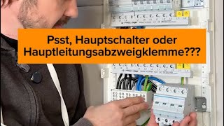 Hauptschalter oder Hauptleitungsabzweigklemme – was ist eure Wahl [upl. by Dloreg]