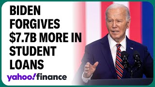 Biden forgives 77B more in student loans Can you qualify [upl. by Madlen]