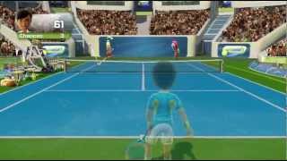 Rapid Returner tennis minigame Kinect Sports Season Two Xbox 360 720P gameplay [upl. by Naujed979]