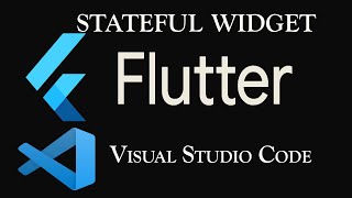 Convert Stateless to Stateful Widget flutter  Visual Studio Code  Flutter Tutorial  Part 6 [upl. by Brownley]