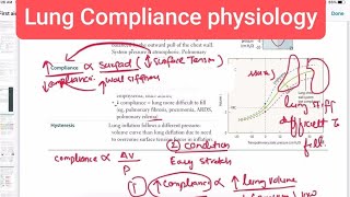 Lung Compliance physiology respiratory 16  First Aid USMLE Step 1 in UrduHindi [upl. by Oihsoy]