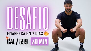 30 min CARDIO para EMAGRECER em casa  queimar gordura e perder a barriga em 7 dias [upl. by Esilenna]