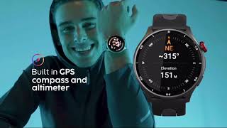 Cubitt Aura Pro SmartwatchFitness Tracker with 143quot Touch AMOLED Screen Bluetooth Call [upl. by Noned824]