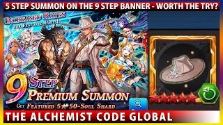 Total 50 Summons For Siegfried  Worth The Try Wanderers Hat is OP The Alchemist Code [upl. by Elconin]