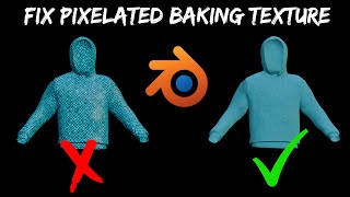 Fix Blurring and Pixelation After Texture Baking in Blender [upl. by Nosrettap]