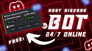 CHECK PINNED COMMENT How To Host A Discord Bot 247 Online 🔥 [upl. by Eloc]