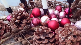 Adventsgesteck mal ganz anders einfach anders ruckzuck diy nature winter tutorial [upl. by Hope]