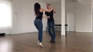 Bachata basic  Studio Tańca Anna Kowalska [upl. by Elawalo]