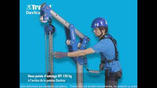 Potence Davitrac Tractel avec palan Tralift [upl. by Ittak]