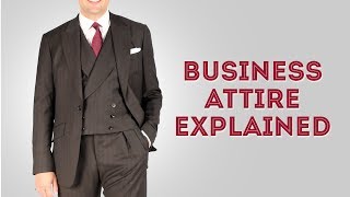 Business Attire Dress Code For Professional Men [upl. by Haneen]