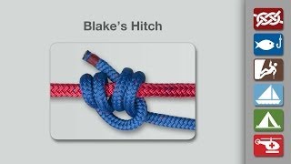 Blakes Hitch Knot  How to Tie a Blakes Hitch Knot [upl. by Eninotna]