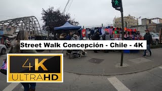 🇨🇱 Street Walk Concepción  Chile  4K [upl. by Karlie]