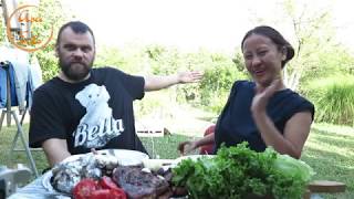 PORK RIBS MUKBANG ON THE FARM BARAJEVO SERBIA [upl. by Narret]