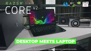 Razer Core V2  Laptop Meets Desktop [upl. by Hairacaz]