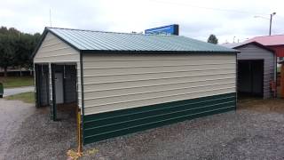 Scotts Carports Vertical Style Roof for your metal garage or carport [upl. by Treb]