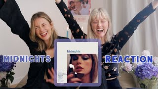 MIDNIGHTS ALBUM REACTION  Taylor Swift [upl. by Gothurd]