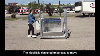 Mobilift Portable Wheelchair Lift  Easy Movement Demonstration [upl. by Jordan]