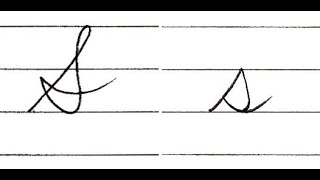 【筆記体レッスン】アルファベット S s Cursive alphabet [upl. by Almeeta781]