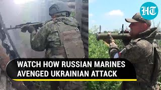 Russian Marines Storm Ukrainian Army Trenches in Novodonetsk  Daring Attack Caught On Cam [upl. by Dimitris]