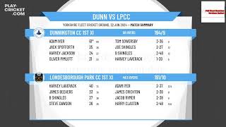 Dunnington CC 1st XI v Londesborough Park CC 1st XI [upl. by Mieka414]