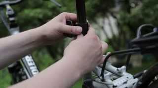 Installing an Abus lock to a bike frame [upl. by Siddon]