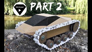 How to make an allterrain vehicle out of cardboard remote control Ripsaw EV2 Part 2 [upl. by Ybrik412]